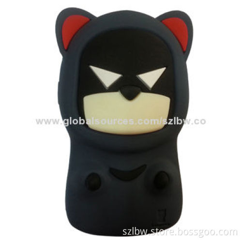 Cute Animal Design Silicone Case for iPhone 4/5G, OEM Orders Welcomed